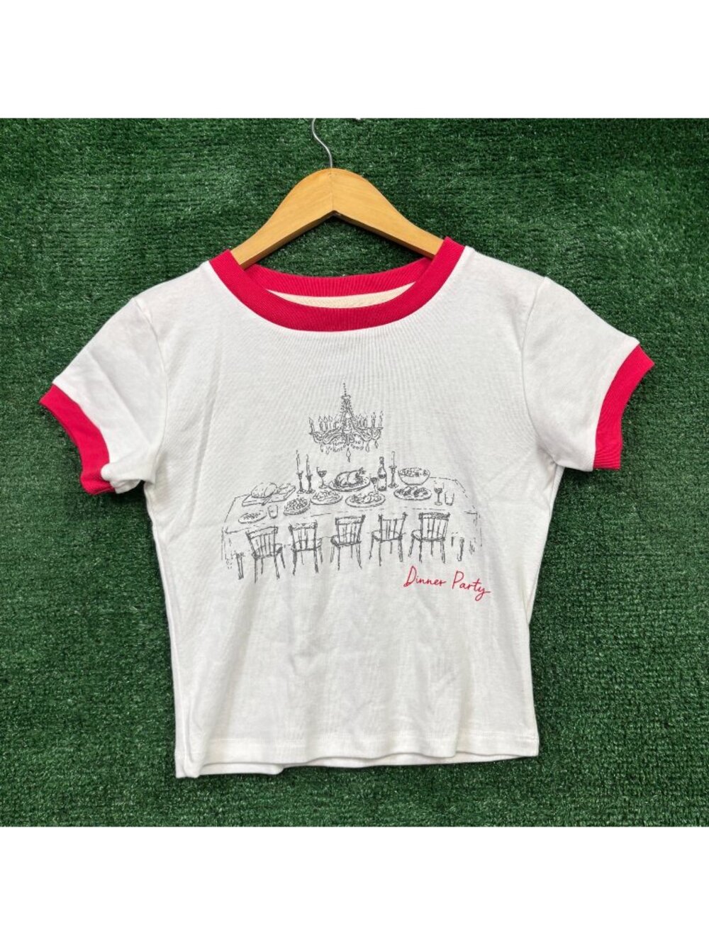 Niall Horan Dinner Party Album Cover Drawing Crop Top Size Small
